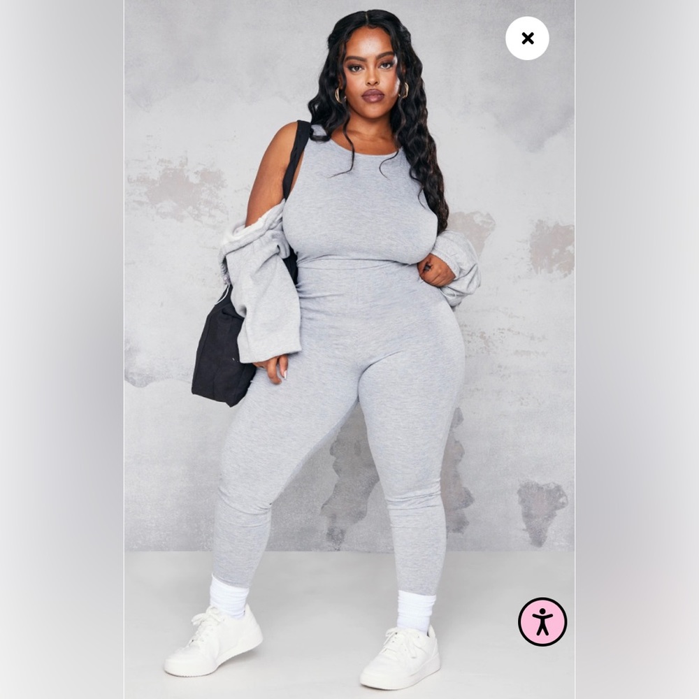 Gray bodysuit